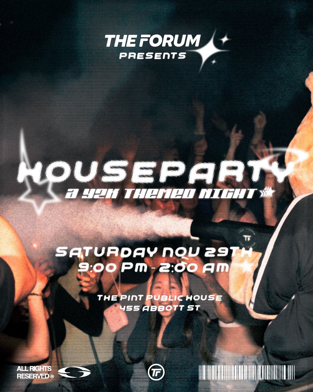 HOUSEPARTY — The Pint Party, Saturday Nov 29th